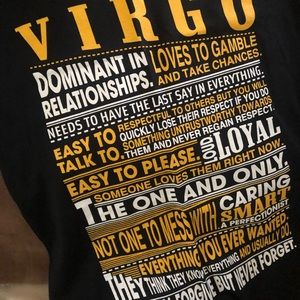Black “VIRGO” T-shirt